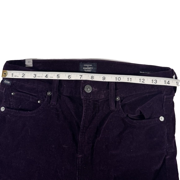 Citizens Of Humanity‎ COH Pants Women 27 Purple Corduroy Ankle High Rise Skinny - Picture 14 of 16